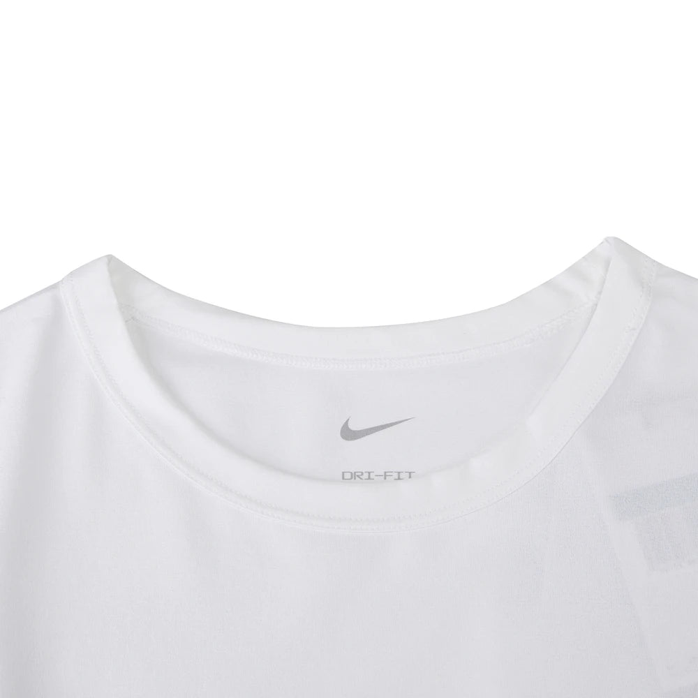 T-Shirt NIKE RUNNING Blanc Pour Homme